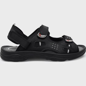Resim Castle Black Erkek Cırtlı Spor Sandalet Nubuk Siyah CB-K6 
