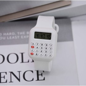 Resim Bozhi Kare Elektronik Hesap Makinesi Saat - Hesaplama, Tarih ve Saat Özellikli Öğrenci Saati 
