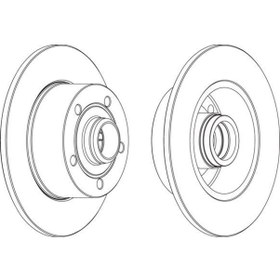 Resim FERODO DDF830C-1 FREN DİSKİ ARKA ADET A4 95-01 