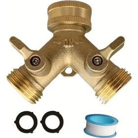 Resim Sunshine022 1 Adet Pirinç Hortum T Bağlantısı 2 Yollu Vana 3 4 Diş Sulama Ekipmanları 