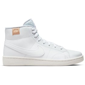 Resim Nike Kadın Günlük Ayakkabı Wmns Nike Court Royale 2 Mid CT1725-100 Beyaz 