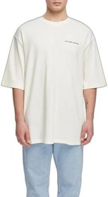 Resim Les Benjamins Oversize Bisiklet Yaka% 100 Pamuk T Shirt Erkek T SHİRT LB21SSCORMUOT 