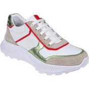 Resim Pullman İçi Dışı Hakiki Deri Kadın Spor Ayakkabı Plm-34600 Beyaz Bej-beyaz Bej Beyaz - Bej 