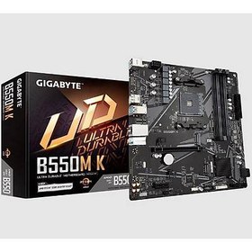 Resim GIGABYTE B550M-K AMD B550 Ultra Durable Motherboard with Digital VRM Solution PCIe 4.0 