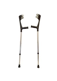 Resim Gri Renk Ayarlanabilir İkili Koltuk Değneği 