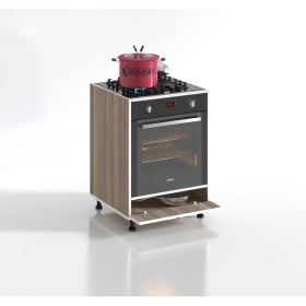 Resim Kenzlife ankastre modülü kabini radon crd fırın ocak dolabı kapaklı ayaklı 