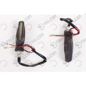 Resim Universal Led Sinyal Kayar Sarı İkili Takım 