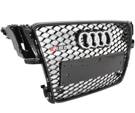 Resim Audi A5 2007-2011 Arası Uyumlu RS Panjur Siyah / Siyah 