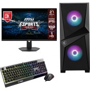 Resim MSI Gaming Pc Ddr5 – 27”180HZ 1 Ms – Intel Core I5 14400F – 32GB Ddr5 Ram – Rtx 4060 8gb – 1 Tb M.2 SSD – Windows 11 Pro 