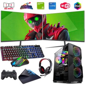 Resim ROGAME I5 13400f 16gb Ddr4 480ssd 4gb Gtx1650 Çift 24" Monitörlü Oyun Bilgisayarı (GAMİNG SET) 