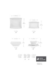 Resim Karaca Forever Bone Perfect White 32 Parça 6 Kişilik Kahvaltı Takımı 