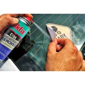 Resim Akfix A104 Etiket Sökücü Mastik Yapışkan Sökücü Sprey 200 ml Hızlı Uygulama Özelliği ile Güvenli Kullanım 