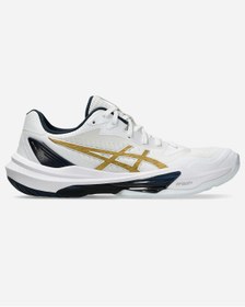 Resim Asics SKY ELITE FF 3 Kadın Beyaz Sarı Voleybol Ayakkabısı 1052A075-102 