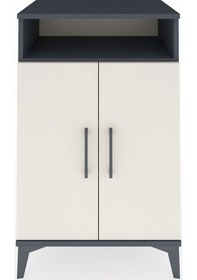 Resim Hyperion Komodin 3 Raflı 2 Kapaklı 60x44x96 Antrasit-aytaşı Antrasit 