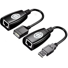 Resim Concord C5605 USB 2.0 RJ45 Sinyal Arttırıcı Uzatma Kablosu 