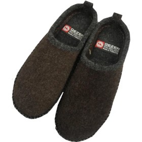 Resim Gezer Keçe Kaymaz Sessiz Tabanlı Erkek Ev Terliği 