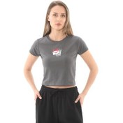 Resim Converse Love Letter T-Shırt Kadın T-Shirt Gri 