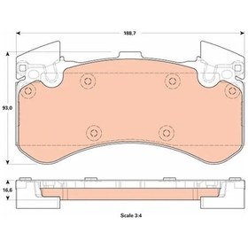 Resim Audi A6 C7 On Fren Balatasi 2.0 Tdi 2011-2018 Trw Gdb1911 