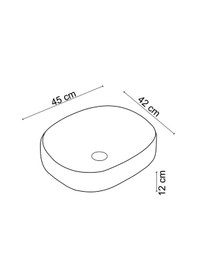 Resim Ey-4711ms Tezgah Üstü Lavabo Mat Siyah 