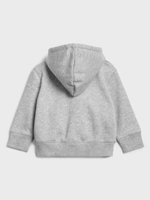Resim GAP Erkek Bebek Gri Gap Logo Kapüşonlu Sweatshirt 