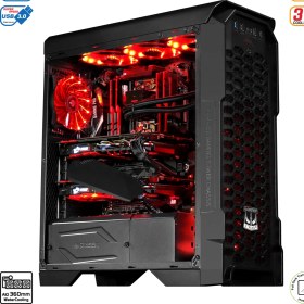 Resim Green Strıker Midtower 3X120MM Fan Siyah Bilgisayar Kasası 6X120MM Fan Desteği (Psuyok) 