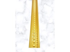 Resim Bazaar Avm Dekoratif Poliüretan Saray Tavan Kartonpiyer -Altın (Gold) Renk (En 13 cm -BOY:100 Cm)-Duvar Süsü 