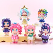 Resim 1 adet/rastgele My Little Pony kız figürü, sevimli koleksiyonluk oyuncak, masaüstü veya araba dekorasyonu için uygun, mükemmel tatil doğum günü hediyesi, ofis masası yatak odası süslemesi, düğün partisi ve plaj havuzu parti aksesuarı 