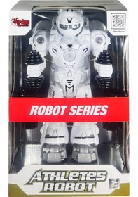 Resim Atletik Sporcu Siyah Robot - Işıklı Ve Müzikli Hareketli , Pilli Genel 