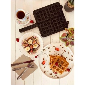 Resim Cook Case Döküm Waffle Tavası 