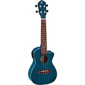 Resim Ortega RUOCEAN-CE Elektro Concert Ukulele (Ocean Blue) 