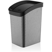 Resim Çöp Kovası Plastik 6 Lt Metalize Mutfak Ofis 9021733 