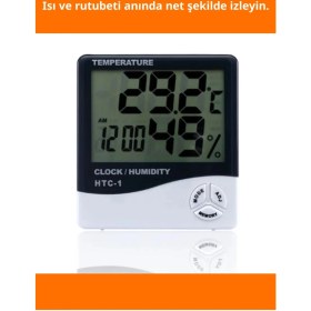 Resim Letsii Dijital Termometre Nem Ölçer Bebeğiniz Için Hassas Sıcaklık Takibi 