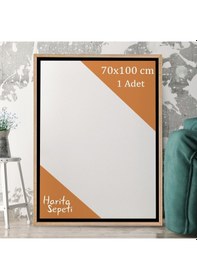 Resim Gold Çerçeveli Tuval 70 x 100 CM Yatay & Dikey Profesyonel %100 Pamuk Boş Tablo 
