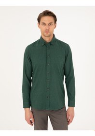 Resim Pierre Cardin Erkek Yeşil Gömlek Desenli 50292106-vr054 Yeşil 