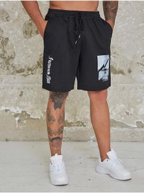 Resim DAXİS Sportwear Company Baskılı Kısa Şort- 