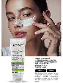 Resim Yeşil Çay Ve Bambu Özlü Kil Maskesi C Vitaminli 200ml Yüzmask 