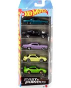 Resim 5'li Fast & Furious Araba Seti, Filmlerden İlham Alan 5 Adet Yarış Arabası Jdr19 Çok Renkli 