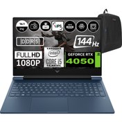 Resim Victus 16-R1063NT I5-14500HX 96GB DDR5 2tb SSD RTX4050-6GB 16.1 Inç 144HZ FHD W11HOME 9J265EAH12+Zetta Çanta HP