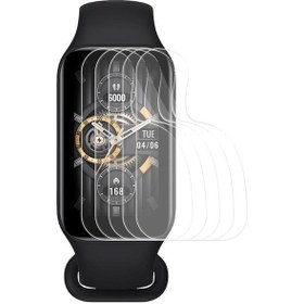 Resim Rogfer Xiaomi Akıllı Bant İçin 8 Aktif 5 Adet Xdfind Yumuşak Hidrojel Film Tam Kapak Ön Koruyucu 