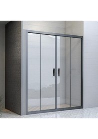 Resim Durul Duşakabin Ön Cephe 5Mm Şeffaf Cam H:190CM (548729223) Şeffaf 