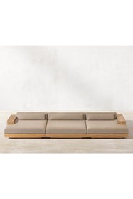 Resim Latanwood Nicole Ahşap Lüx Oturma Grubu 