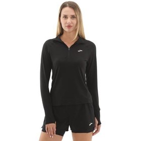 Resim Brooks Dash 1-2 Zip 3.0 Kadın Sweatshirt Siyah 