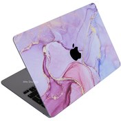 Resim MacBook Pro M1 M2 A2338 Uyumlu Lila Laptop Kaplama Koruyucu Sticker MARBLE14 McStorey