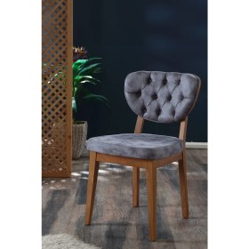 Resim My Massa Boston Sandalye - Ahşap Ceviz Ayaklı 