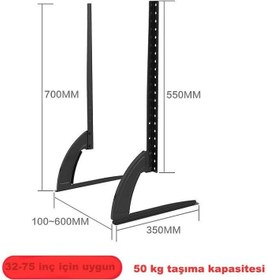 Resim DailyTech 32-75" LCD LED Sabit Ekran Evrensel Masaüstü Tv Standı 