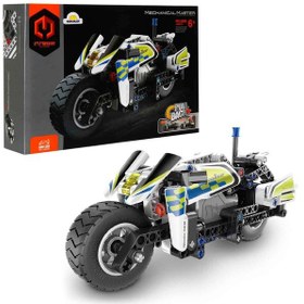 Resim İm. Master Çek Bırak Polis Motosikleti 193 Parça Siyah 