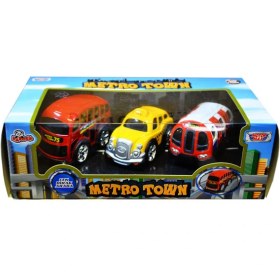 Resim Vardem Oyuncak 78482 Çek-Bırak 4 Inch 3 Parça Şehir Araçları 