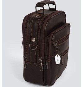 Resim Westbag Erkek Çelik Kasalı Hakiki Deri El Ve Omuz Çantası Ayarlanabilir Askılı Orta Boy Kahverengi 