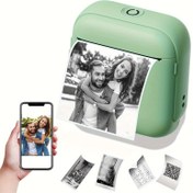 Resim Mini Taşınabilir Termal Kablosuz Yazıcı, Fotoğraflar, Metinler ve Yapılacaklar Listeleri Çıkartma - USB Şarj Edilebilir Lityum Pil, Yüksek Çözünürlüklü Baskı Kalitesi, Kompakt Yazdırma Çözümleri | Uzun Ömürlü Pil, Taşınabilir Yazıcı 