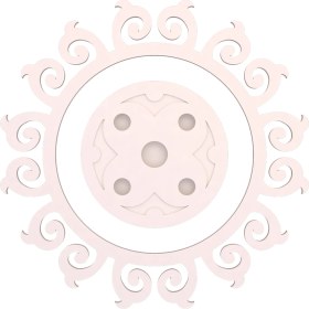 Resim Motifpiyer Tavan Spot Göbek Motifli Yuvarlak-01-16-Dış Çıtalı 